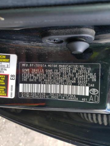 Photo 10 from auction – 2010 TOYOTA COROLLA BA with VIN 2T1BU4EE9AC347939