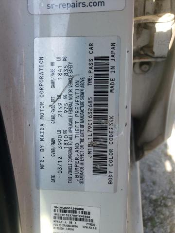 Photo 10 from auction – 2012 MAZDA 3 I with VIN JM1BL1L79C1632685