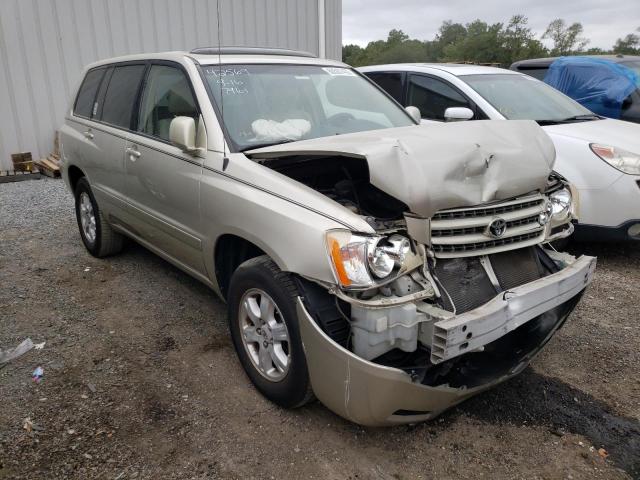 TOYOTA HIGHLANDER 2002 with VIN JTEGF21AX20037961 - Photo from auction