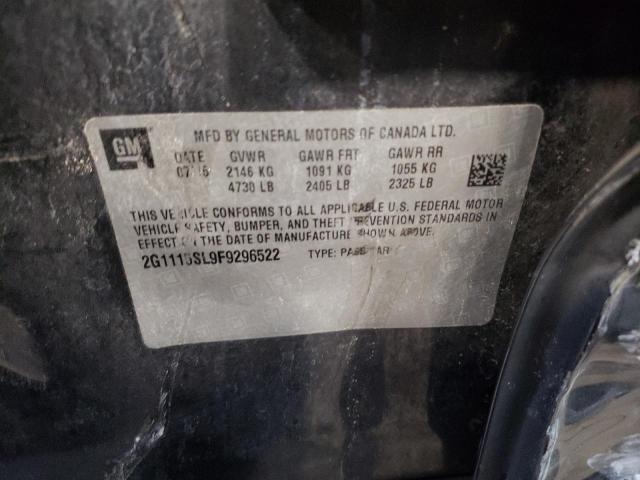 Photo 10 from auction – 2015 CHEVROLET IMPALA LT with VIN 2G1115SL9F9296522
