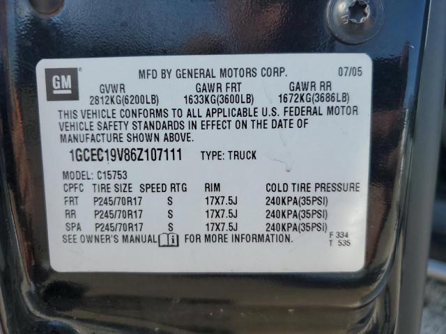 Photo 10 from auction – 2006 CHEVROLET SILVERADO with VIN 1GCEC19V86Z107111