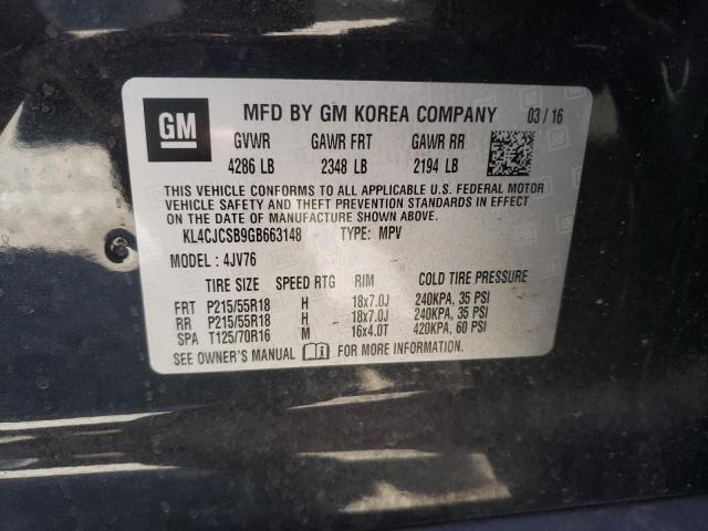 Photo 10 from auction – 2016 BUICK ENCORE with VIN KL4CJCSB9GB663148