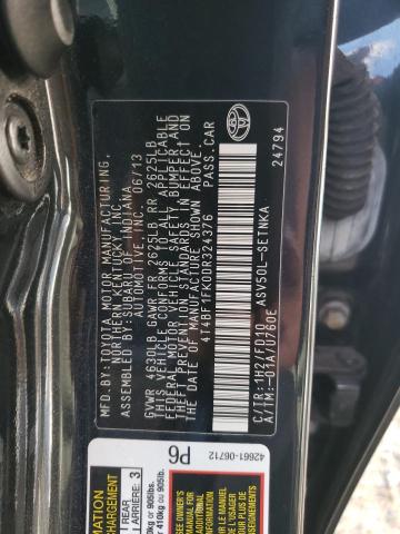 Photo 10 from auction – 2013 TOYOTA CAMRY L with VIN 4T4BF1FK0DR324376