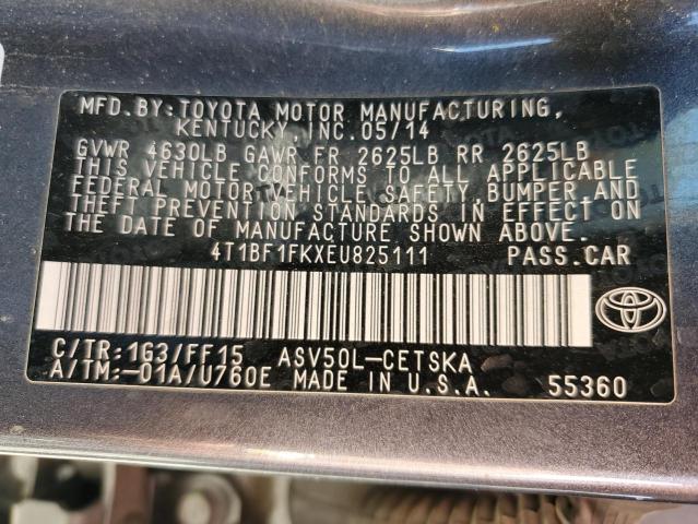 Photo 10 from auction – 2014 TOYOTA CAMRY L with VIN 4T1BF1FKXEU825111