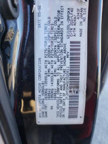 Photo 10 from auction – 2002 LEXUS LX 470 with VIN JTJHT00W923520811