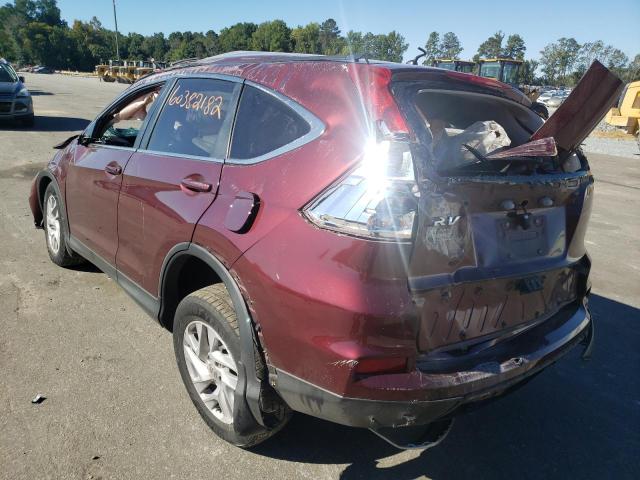 Photo 3 from auction – 2016 HONDA CR-V EX with VIN 2HKRM3H54GH545001