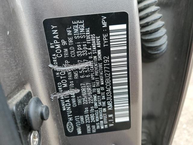 Photo 10 from auction – 2011 HYUNDAI TUCSON GLS with VIN KM8JU3AC0BU277192