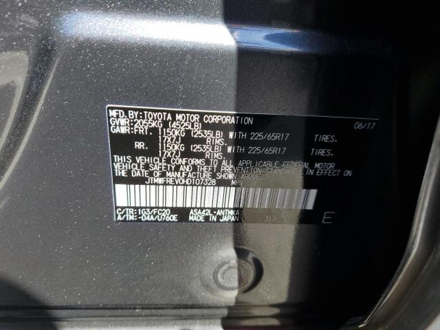 Photo 10 from auction – 2017 TOYOTA RAV4 XLE with VIN JTMWFREV0HD107328