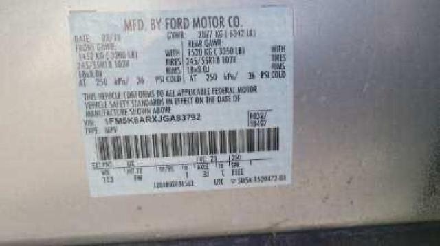 Photo 10 from auction – 2018 FORD EXPLORER P with VIN 1FM5K8ARXJG83792