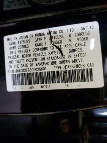 Photo 10 from auction – 2012 ACURA TSX TECH with VIN JH4CU2F68CC026601