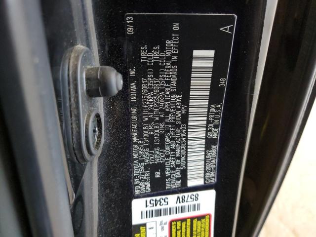 Photo 10 from auction – 2014 TOYOTA SIENNA XLE with VIN 5TDYK3DC8ES416403