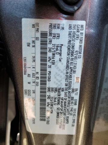 Photo 10 from auction – 2012 FORD FOCUS SE with VIN 1FAHP3F20CL179769