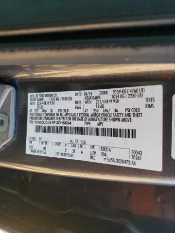 Foto 10 de la subasta – 2014 FORD ESCAPE TIT con VIN 1FMCU0J91EUD16694