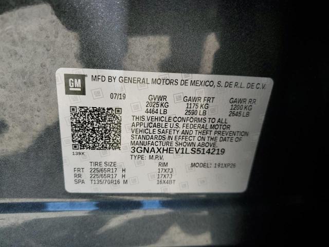 Photo 10 from auction – 2020 CHEVROLET EQUINOX LS with VIN 3GNAXHEV1LS514219