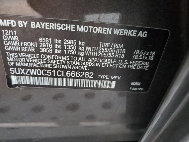 Photo 10 from auction – 2012 BMW X5 XDRIVE3 with VIN 5UXZW0C51CL666282