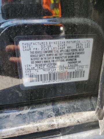 Photo 10 from auction – 2018 NISSAN SENTRA S with VIN 3N1AB7AP1JY291864