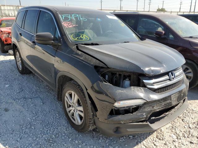 HONDA PILOT LX 2017 with VIN 5FNYF5H11HB043223 - Photo from auction