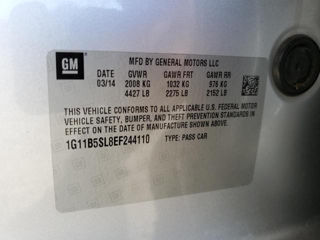 Photo 10 from auction – 2014 CHEVROLET MALIBU LS with VIN 1G11B5SL8EF244110