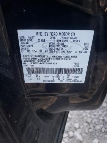 Photo 10 from auction – 2007 FORD F150 with VIN 1FTPX14V27FB69224