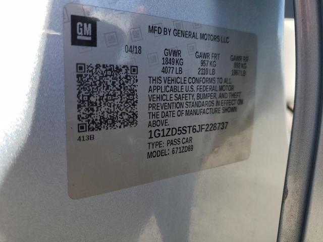 Photo 10 from auction – 2018 CHEVROLET MALIBU LT with VIN 1G1ZD5ST6JF228737