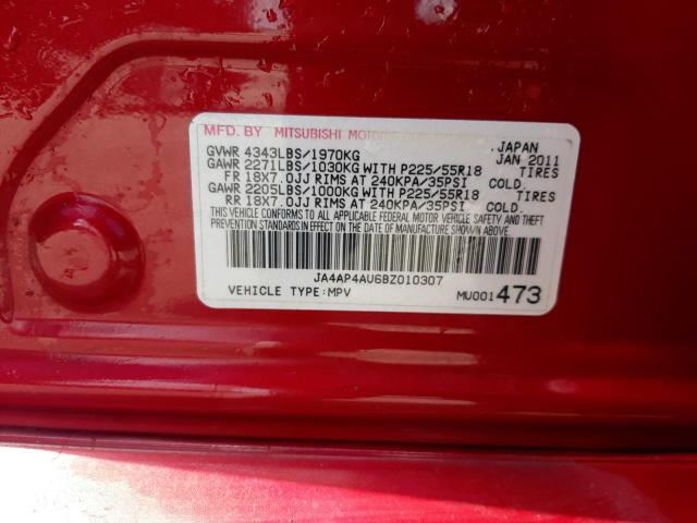 Photo 10 from auction – 2011 MITSUBISHI OUTLANDER with VIN JA4AP4AU6BZ010307