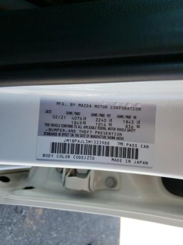 Photo 10 from auction – 2021 MAZDA 3 with VIN JM1BPAJL3M1333988