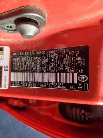 Photo 10 from auction – 2014 TOYOTA COROLLA L with VIN 2T1BURHE9EC049146