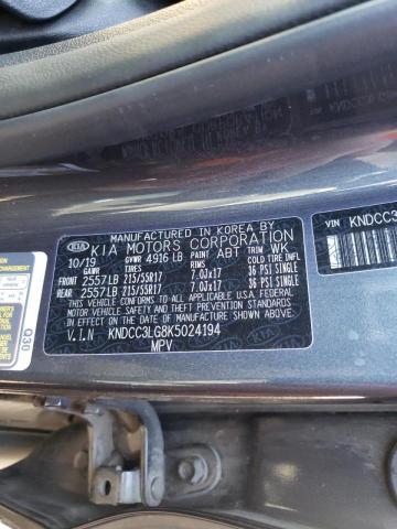 Photo 10 from auction – 2019 KIA NIRO EX with VIN KNDCC3LG8K5024194