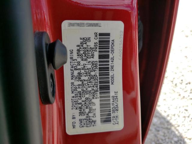 Photo 10 from auction – 2013 TOYOTA COROLLA BA with VIN 5YFBU4EE2DP173863