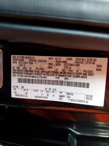 Photo 10 from auction – 2013 FORD ESCAPE SE with VIN 1FMCU0GX4DUC76440