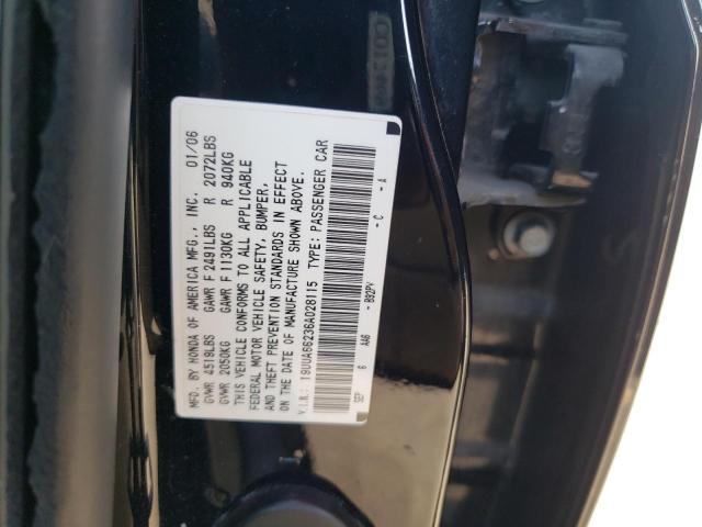 Photo 10 from auction – 2006 ACURA 3.2TL with VIN 19UUA66236A028115