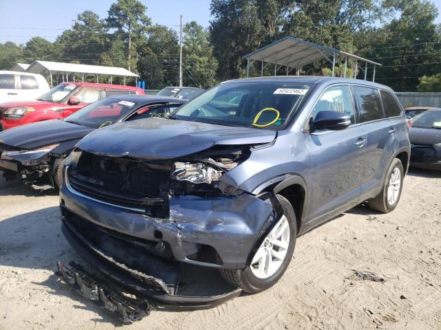 Photo 2 from auction – 2016 TOYOTA HIGHLANDER with VIN 5TDZARFH5GS020144