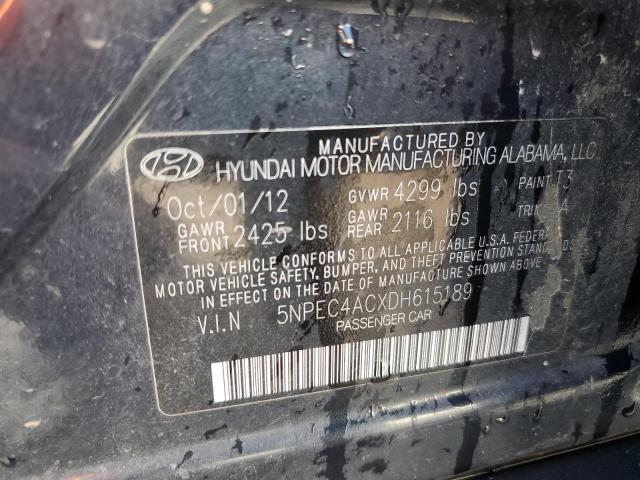 Photo 10 from auction – 2013 HYUNDAI SONATA SE with VIN 5NPEC4ACXDH615189