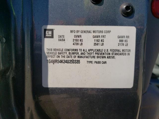 Photo 10 from auction – 2004 BUICK LESABRE LI with VIN 1G4HR54K24U250335