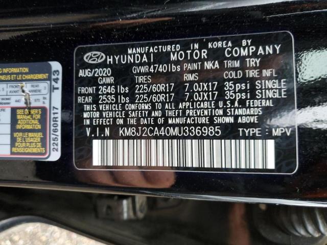 Photo 10 from auction – 2021 HYUNDAI TUCSON SE with VIN KM8J2CA40MU336985