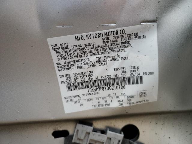 Photo 10 from auction – 2013 FORD TAURUS LIM with VIN 1FAHP2F8XDG210700