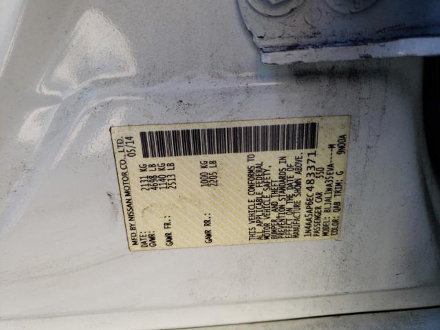 Photo 10 from auction – 2014 NISSAN MAXIMA S with VIN 1N4AA5AP6EC483371