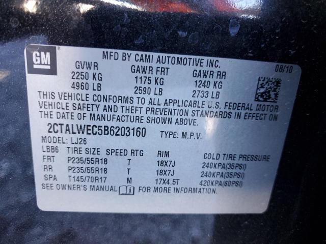 Photo 10 from auction – 2011 GMC TERRAIN SL with VIN 2CTALWEC5B6203160