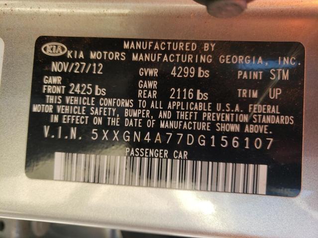 Photo 10 from auction – 2013 KIA OPTIMA EX with VIN 5XXGN4A77DG156107