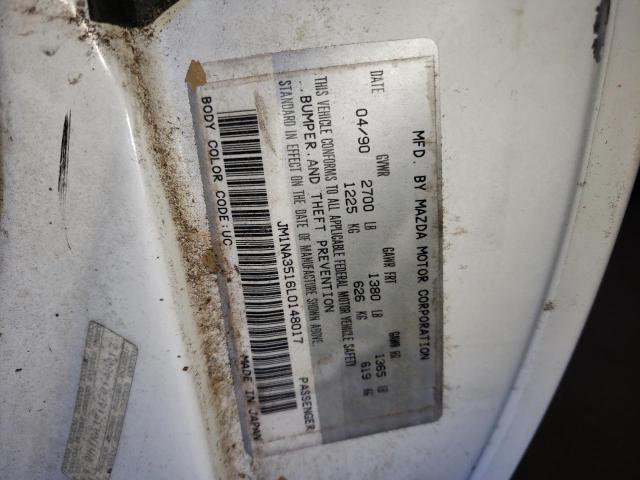 Photo 10 from auction – 1999 MAZDA MIATA with VIN JM1NA3516L0148017