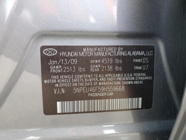 Photo 10 from auction – 2009 HYUNDAI SONATA SE with VIN 5NPEU46F59H559668