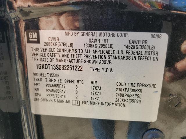 Photo 10 from auction – 2008 GMC ENVOY with VIN 1GKDT13S582261222