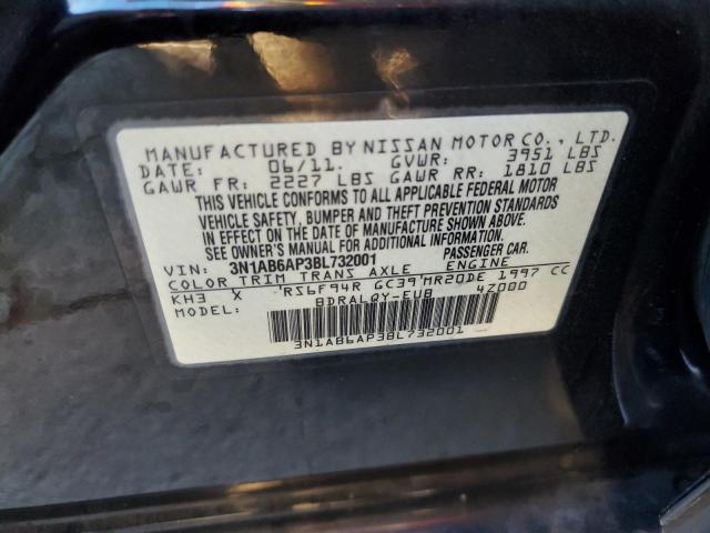 Photo 10 from auction – 2011 NISSAN SENTRA 2.0 with VIN 3N1AB6AP3BL732001