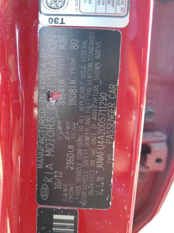Photo 10 from auction – 2013 KIA FORTE EX with VIN KNAFU4A20D5711290