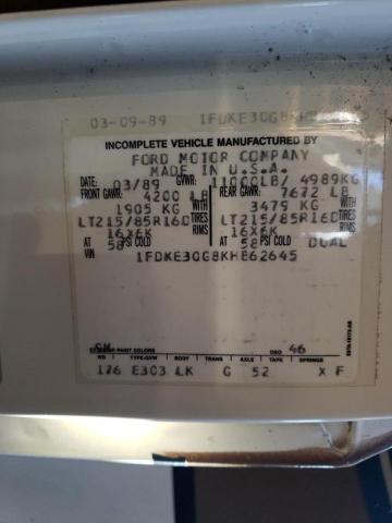 Photo 10 from auction – 1989 TRAV MOTOR HOME with VIN 1FDKE30G8KHB62645