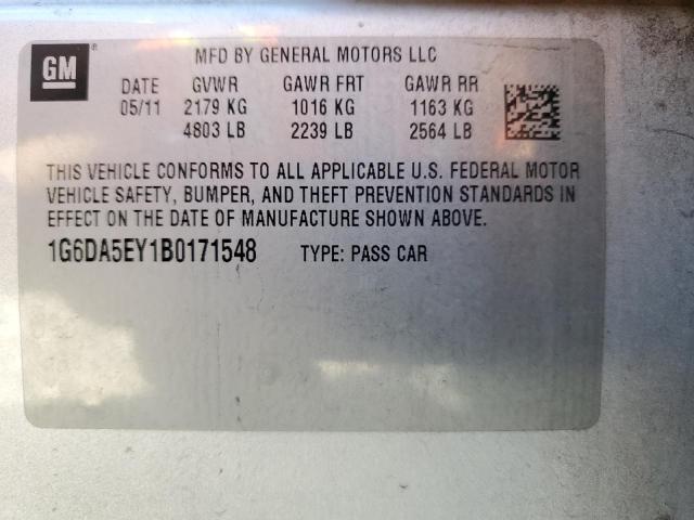 Photo 10 from auction – 2011 CADILLAC CTS with VIN 1G6DA5EY1B0171548