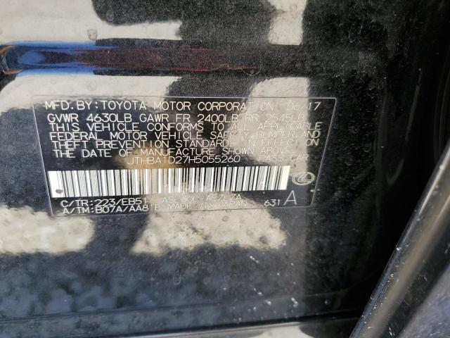 Photo 10 from auction – 2017 LEXUS IS 200T with VIN JTHBA1D27H5055260