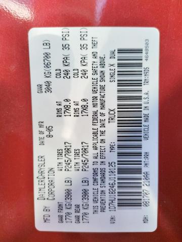 Photo 10 from auction – 2006 DODGE RAM 1500 S with VIN 1D7HU18246J110125