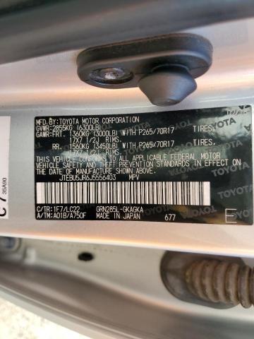 Photo 10 from auction – 2018 TOYOTA 4RUNNER SR with VIN JTEBU5JR6J5556403