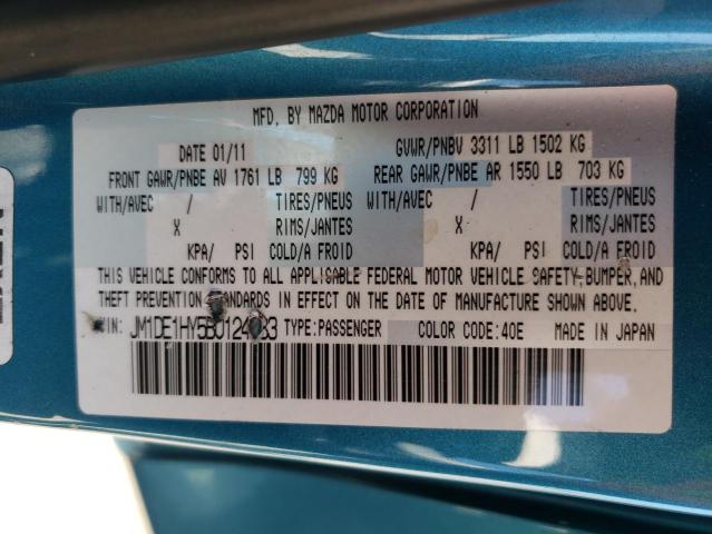 Photo 10 from auction – 2011 MAZDA MAZDA2 with VIN JM1DE1HY5B0124383